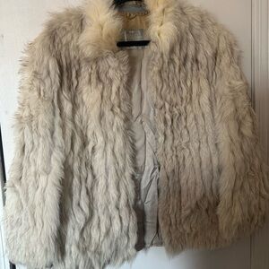Saga Furs Beige Teddy Jacket